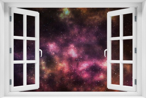 Fototapeta Naklejka Na Ścianę Okno 3D - Galaxy with stars and space background. backdrop illustration	