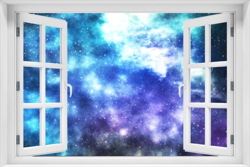 Fototapeta Naklejka Na Ścianę Okno 3D - Galaxy with stars and space background. backdrop illustration	