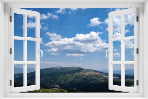 clouds over the mountains