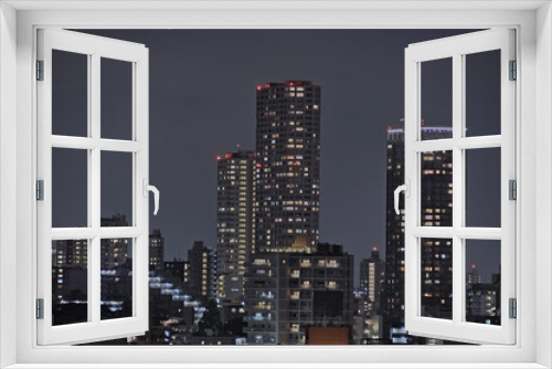Fototapeta Naklejka Na Ścianę Okno 3D - 東京都港区の夜景