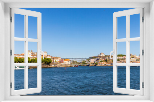 Fototapeta Naklejka Na Ścianę Okno 3D - Old architecture of Porto and Vila Nova de Gaia, Portugal