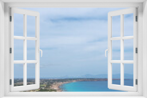 Fototapeta Naklejka Na Ścianę Okno 3D - View from the Mirador de La Mola in Formentera, Spain.