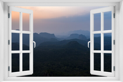 Fototapeta Naklejka Na Ścianę Okno 3D - Sunset in the hills