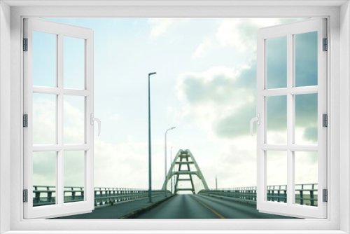 Fototapeta Naklejka Na Ścianę Okno 3D - Sesoko bridge in Okinawa, Japan - 日本 沖縄 瀬底大橋