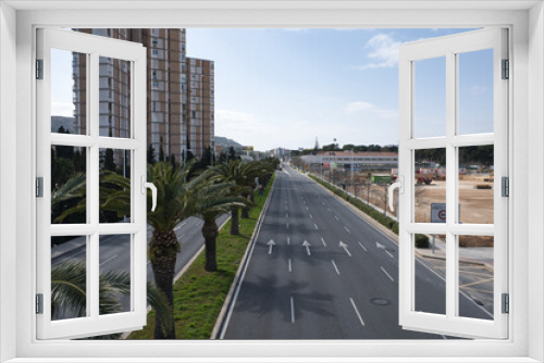 Fototapeta Naklejka Na Ścianę Okno 3D - road in the city of Alicante, in the Valencian Community, Spain