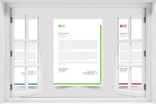 abstract sample business professional letterhead templates