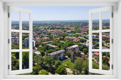 Fototapeta Naklejka Na Ścianę Okno 3D - Aerial view of town of Vidin,  Bulgaria