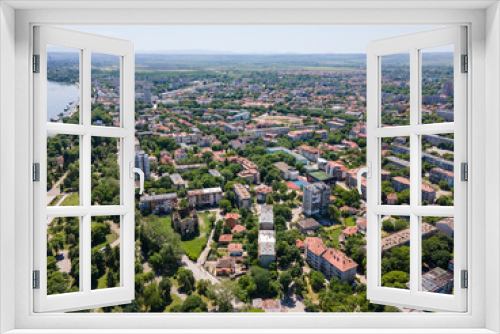 Fototapeta Naklejka Na Ścianę Okno 3D - Aerial view of town of Vidin,  Bulgaria