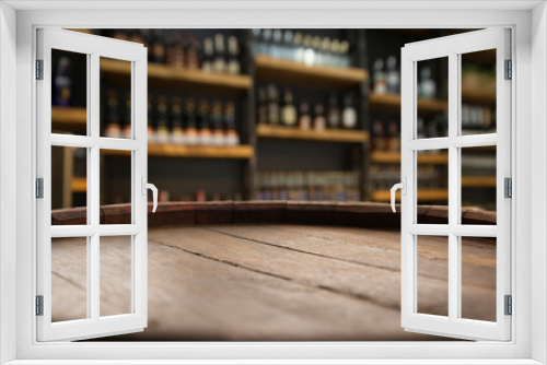 Wine barrels in wine-vaults in order