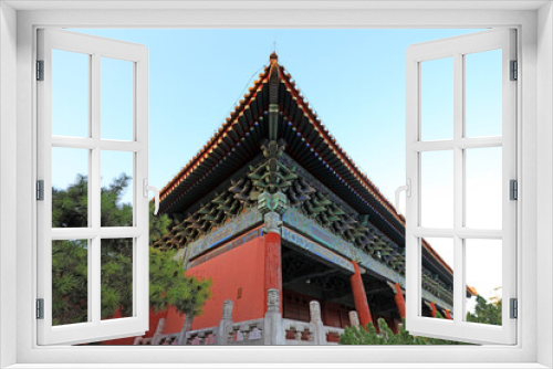 Fototapeta Naklejka Na Ścianę Okno 3D - The corner is in the Taimiao temple in Beijing