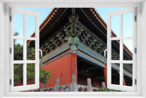 Fototapeta Naklejka Na Ścianę Okno 3D - The corner is in the Taimiao temple in Beijing