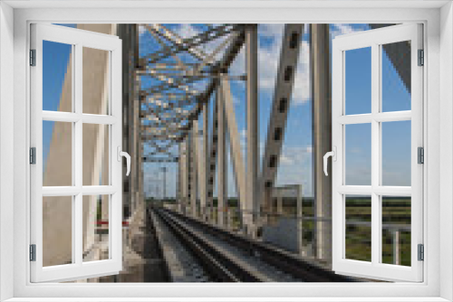 Fototapeta Naklejka Na Ścianę Okno 3D - Железнодорожный мост