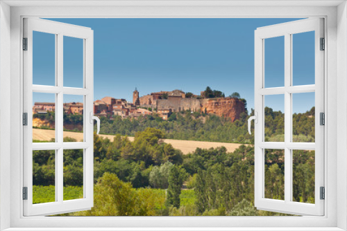 Fototapeta Naklejka Na Ścianę Okno 3D - Th hill top village of Roussillon in Provence
