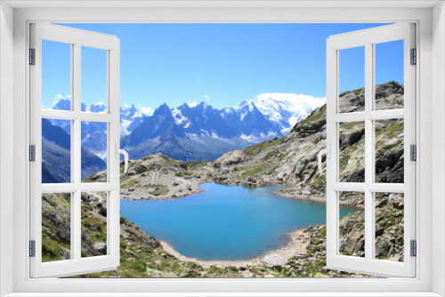 Fototapeta Naklejka Na Ścianę Okno 3D - Chamonix Mont Blanc in the french Alps, Haute Savoie
