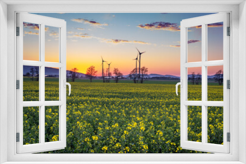 Fototapeta Naklejka Na Ścianę Okno 3D - Country landscape in sunshine in Germany