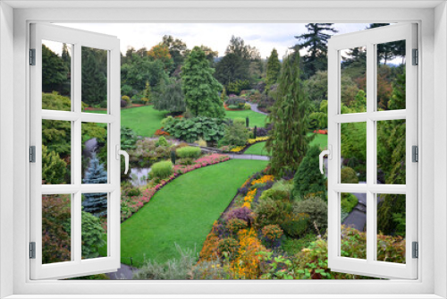Fototapeta Naklejka Na Ścianę Okno 3D - Scenic view of gardens in Queen Elizabeth Park Vancouver