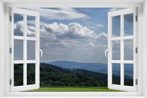 Fototapeta Naklejka Na Ścianę Okno 3D - Widok na Karkonosze.