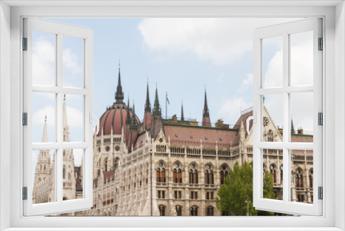 Fototapeta Naklejka Na Ścianę Okno 3D - Budapest, the building of the Parliament (Hungary)