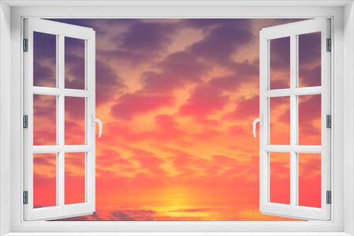 Fototapeta Naklejka Na Ścianę Okno 3D - Wonderful Sunset sky