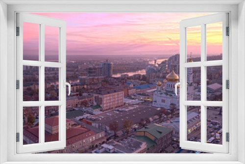 Fototapeta Naklejka Na Ścianę Okno 3D - Rostov-on-Don, Russia - 2019: Cathedral from above