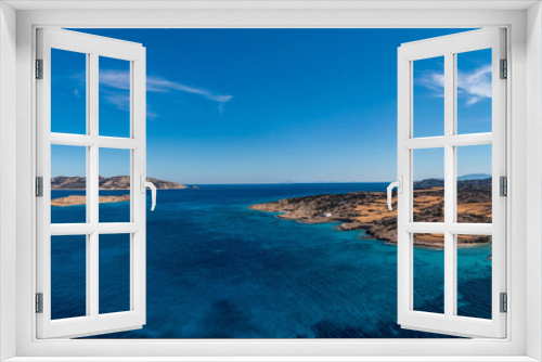 Fototapeta Naklejka Na Ścianę Okno 3D - Greece, Koufonisia small Cyclades island, aerial drone panorama