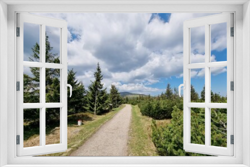 Fototapeta Naklejka Na Ścianę Okno 3D - Karkonosze National Park - Karkonosze Pass - a trail near Przesieka, Krkonoše, Karkonosze, Giant Mountains