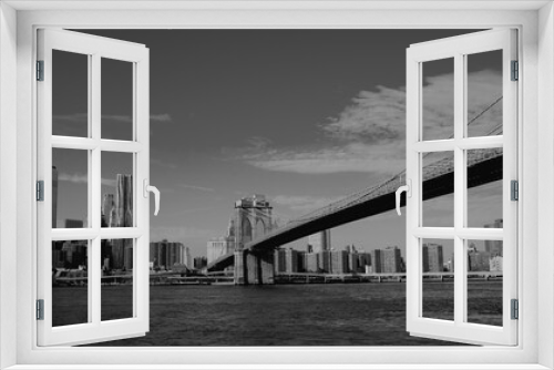 Fototapeta Naklejka Na Ścianę Okno 3D - brooklyn bridge from promeande