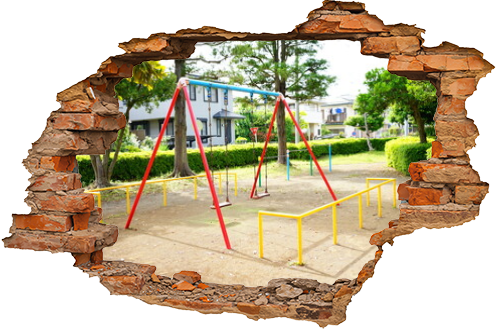 playground Swing at park - ブランコ 公園の遊具