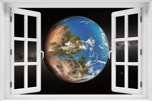 Fototapeta Naklejka Na Ścianę Okno 3D - Artist view of the terraforming Mars planet