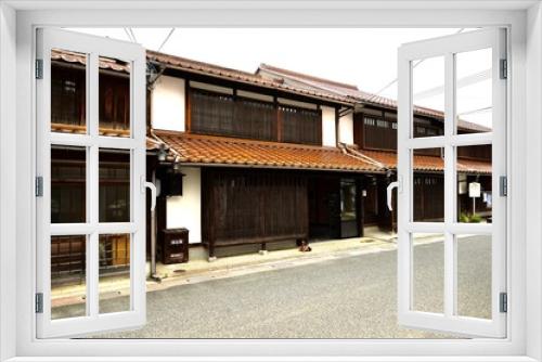 Fototapeta Naklejka Na Ścianę Okno 3D - 日本の古い町並み