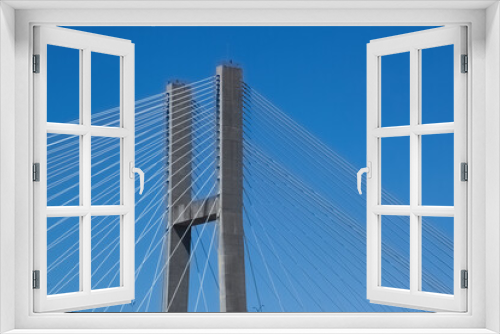 Fototapeta Naklejka Na Ścianę Okno 3D - Talmadge Memorial Bridge from Savannah, GA