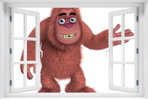 Fototapeta Naklejka Na Ścianę Okno 3D - red bigfoot