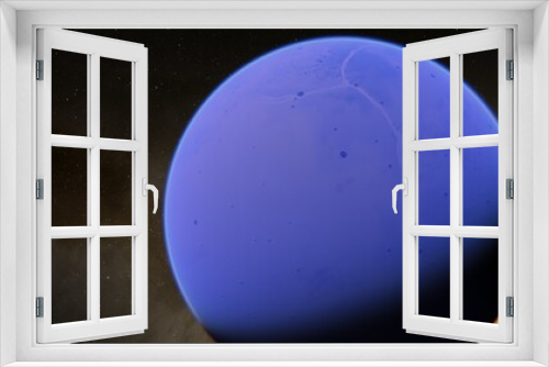 Fototapeta Naklejka Na Ścianę Okno 3D - planet suitable for colonization, earth-like planet in far space, planets background 3d render