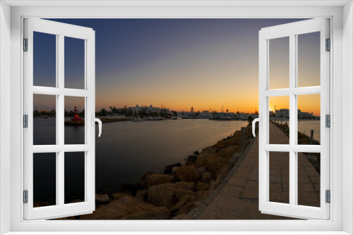 Fototapeta Naklejka Na Ścianę Okno 3D - End of the day on El Kantaoui Marina - Tunisia