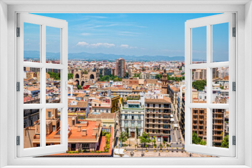 Fototapeta Naklejka Na Ścianę Okno 3D - View of Valencia from above
