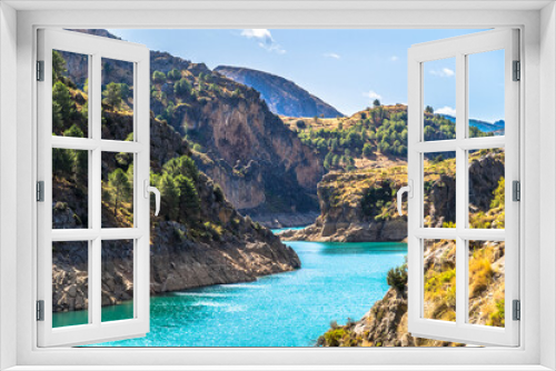 Fototapeta Naklejka Na Ścianę Okno 3D - Pantano de Quéntar, Granada