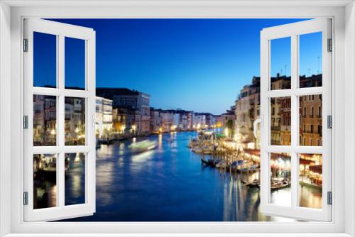 Fototapeta Naklejka Na Ścianę Okno 3D - Grand Canal in Venice, Italy at sunset