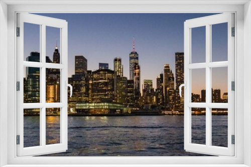 Fototapeta Naklejka Na Ścianę Okno 3D - New York skyline panoramic 