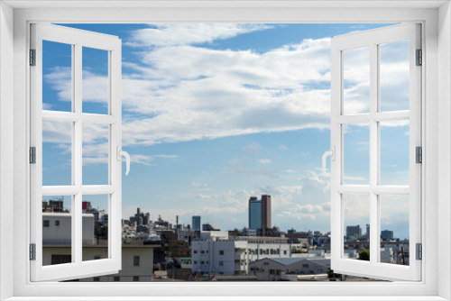 Fototapeta Naklejka Na Ścianę Okno 3D - 都市の風景　東京世田谷の町並み