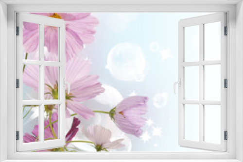 Fototapeta Naklejka Na Ścianę Okno 3D - The beautiful decorative spring flowers
