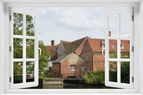 Fototapeta Naklejka Na Ścianę Okno 3D - Flatford Mill in Portrait