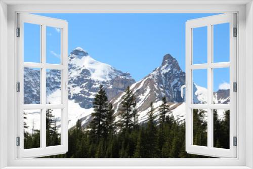 Fototapeta Naklejka Na Ścianę Okno 3D - Mount Athabasca And Hilda Peak, Jasper National Park, Alberta
