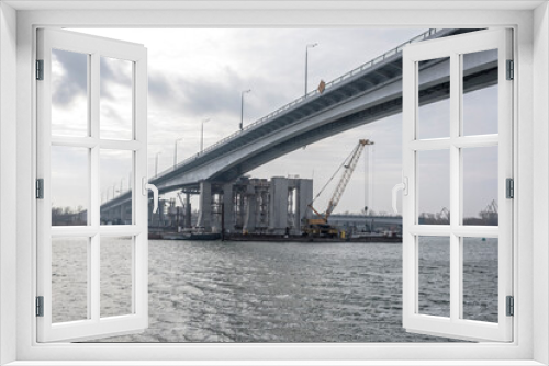 Fototapeta Naklejka Na Ścianę Okno 3D - Two bridges