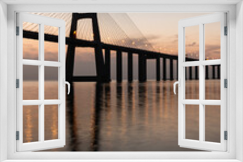 Fototapeta Naklejka Na Ścianę Okno 3D - Puente Vasco de Gama