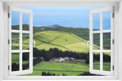 Fototapeta Naklejka Na Ścianę Okno 3D - The landscape of Terceira island in the Azores