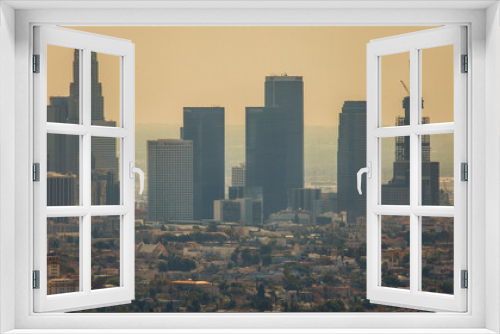 Fototapeta Naklejka Na Ścianę Okno 3D - Downtown Los Angeles