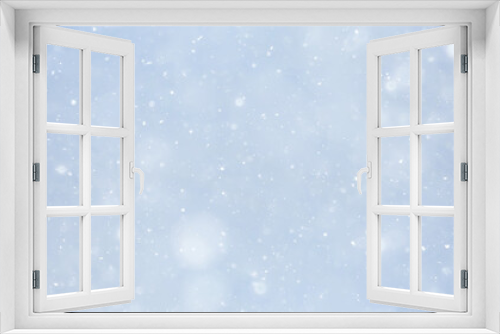Fototapeta Naklejka Na Ścianę Okno 3D - abstract snow background sky snowflakes gradient
