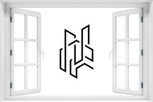 Fototapeta Naklejka Na Ścianę Okno 3D - Building Logo Design