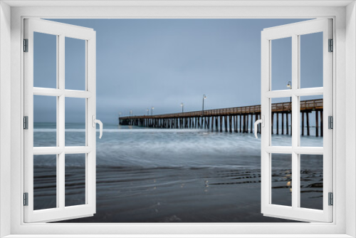 Fototapeta Naklejka Na Ścianę Okno 3D - Cayucos State Beach & Pier in Cayucos, California