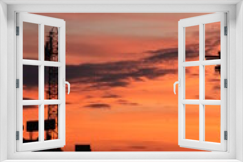 Fototapeta Naklejka Na Ścianę Okno 3D - site at sunset